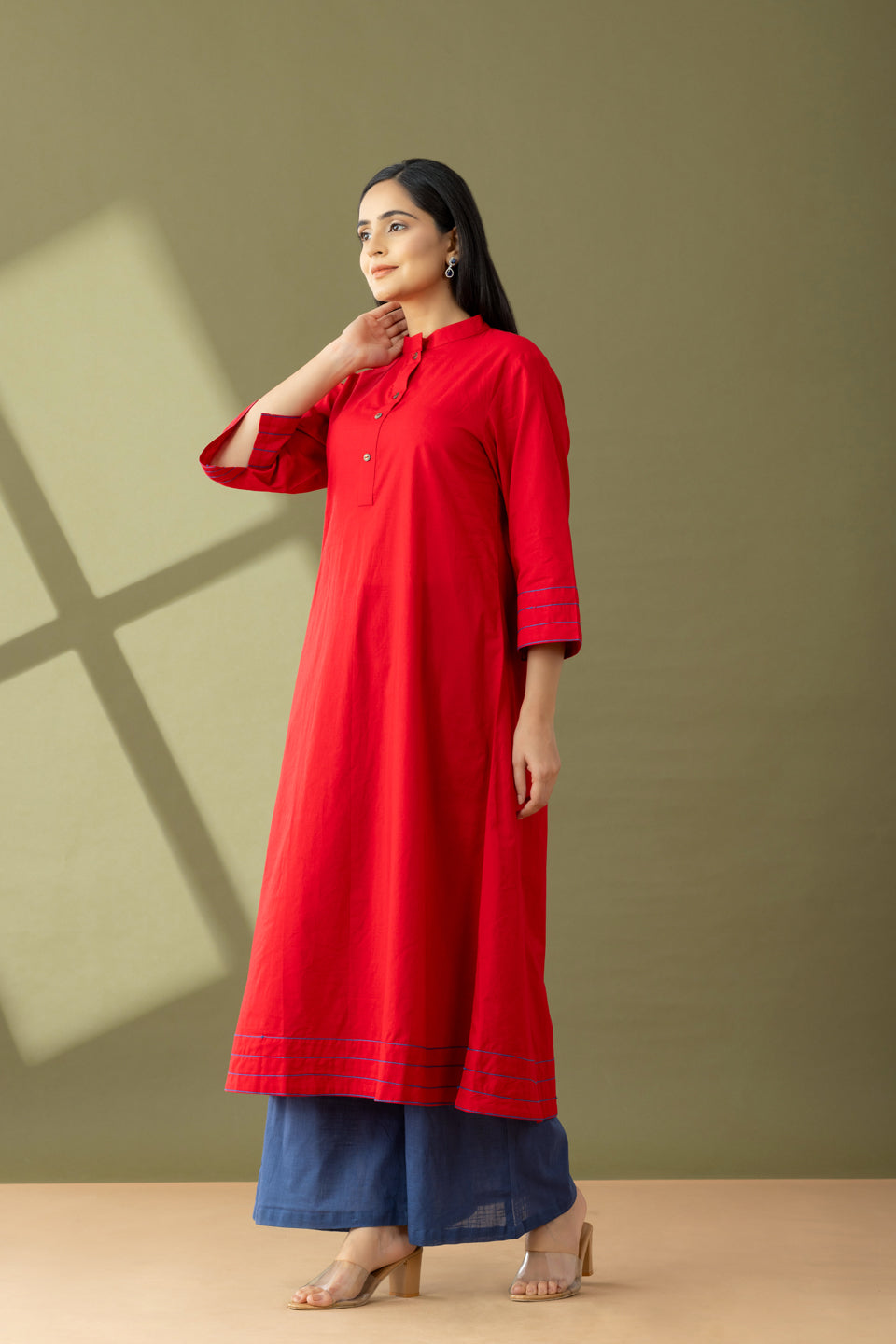 Utsaah Rumred Kurta Set