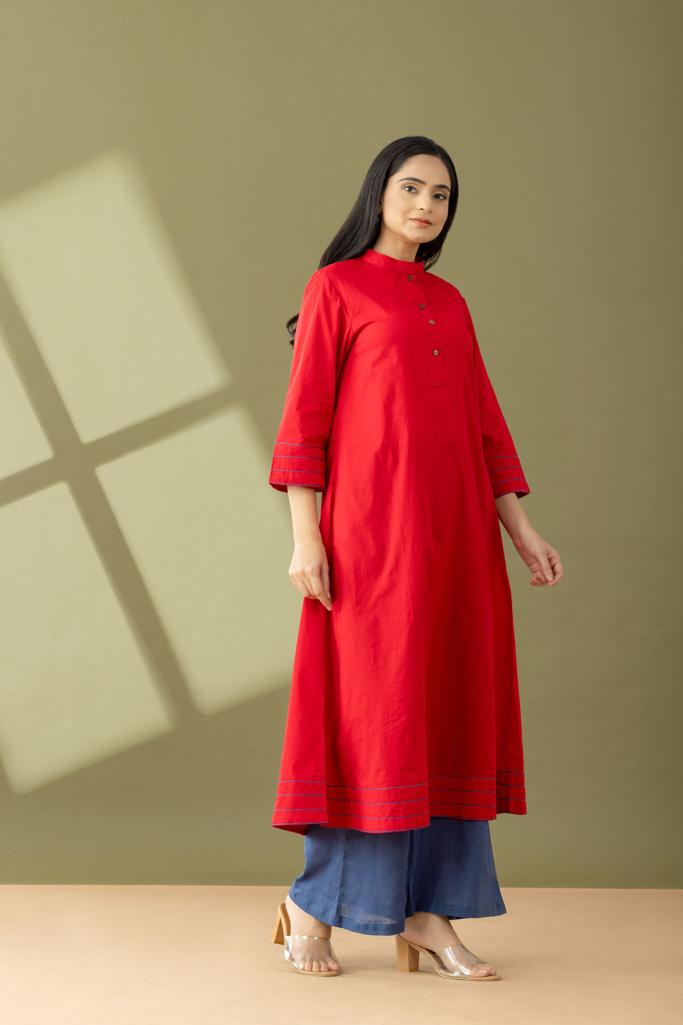 Utsaah Rumred Kurta Set