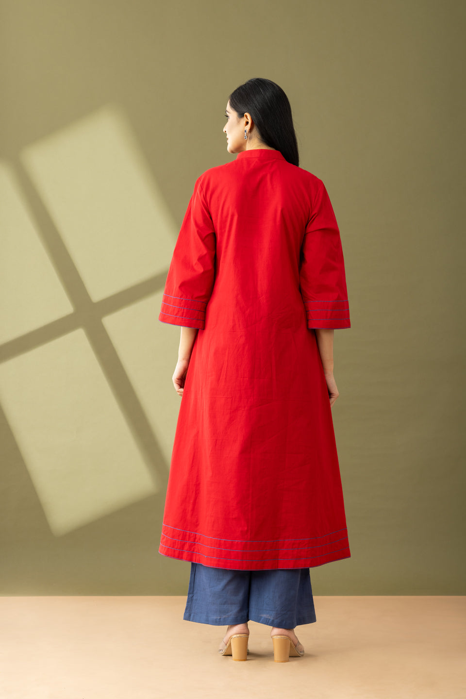 Utsaah Rumred Kurta Set