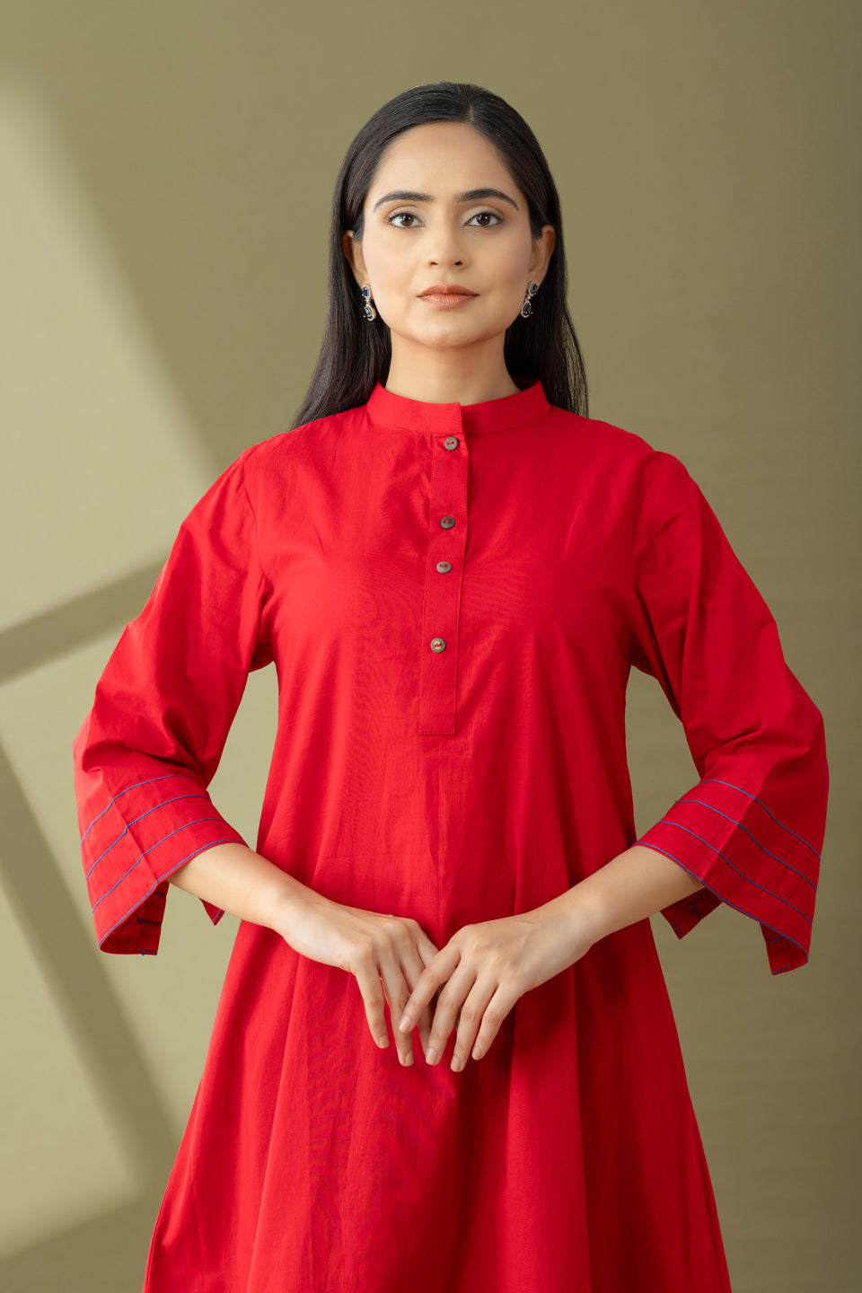 Utsaah Rumred Kurta Set