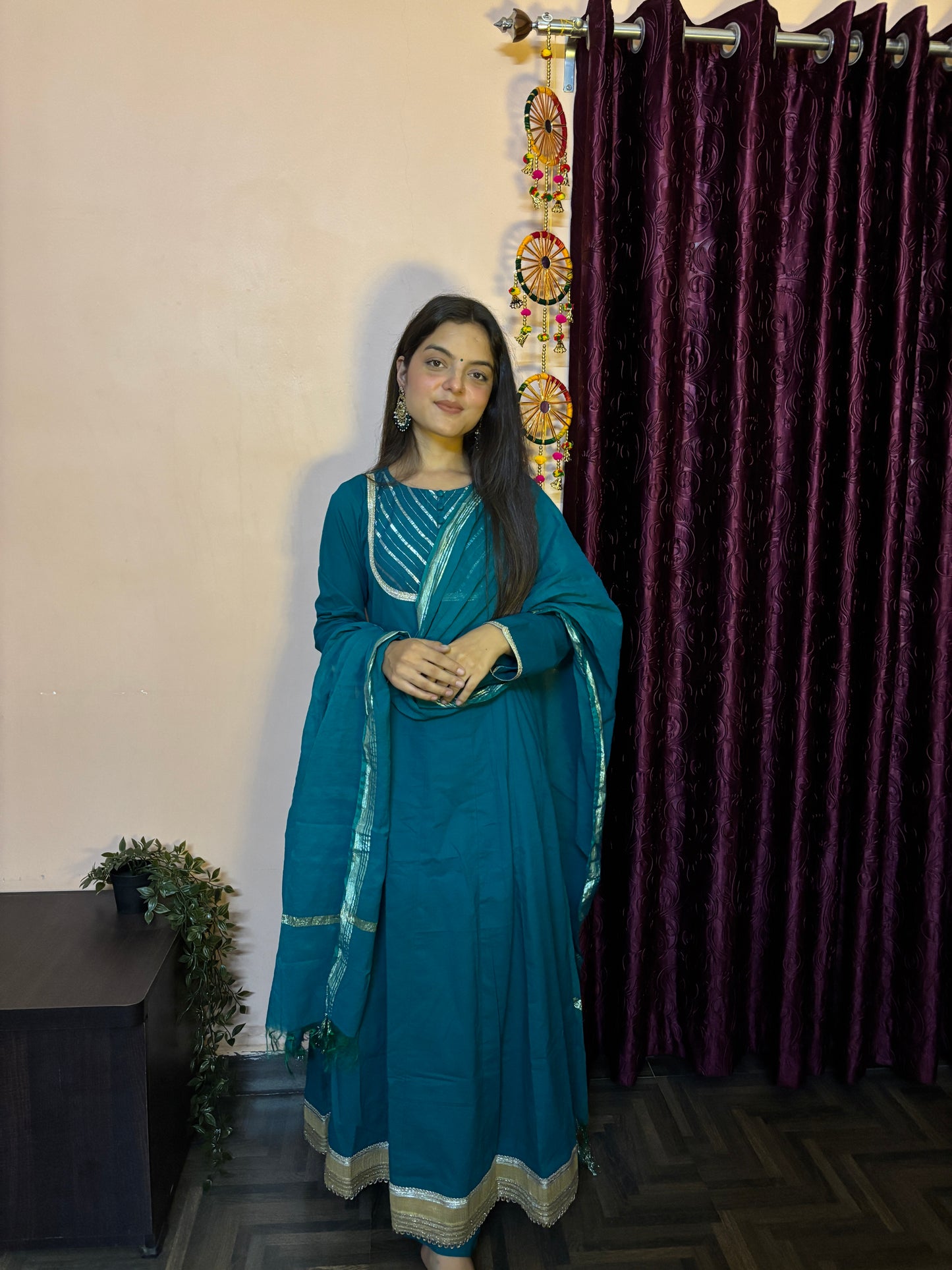 Utsaah Dark Turquoise Suit Set