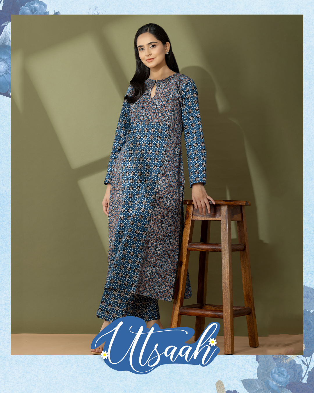 Woolen Kurta Set For Ladies