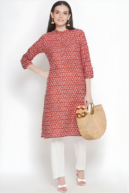 Riwaaz Rustic Orange Kurta Set
