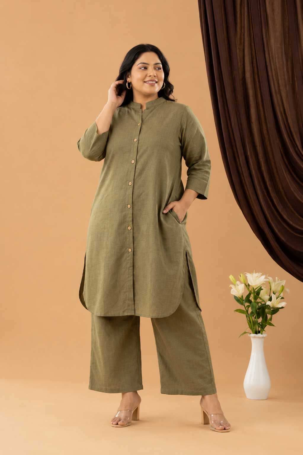 Bahaar Kale Green Co-ords Set