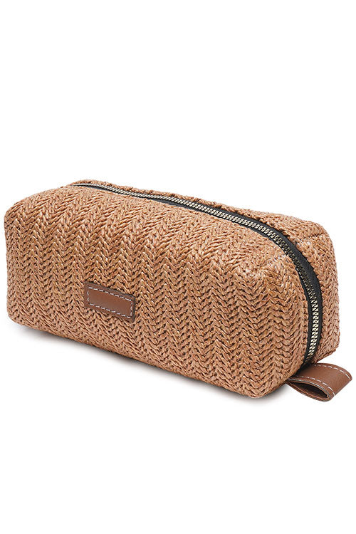 caramel-raffia-weave-sleek-pouch-2