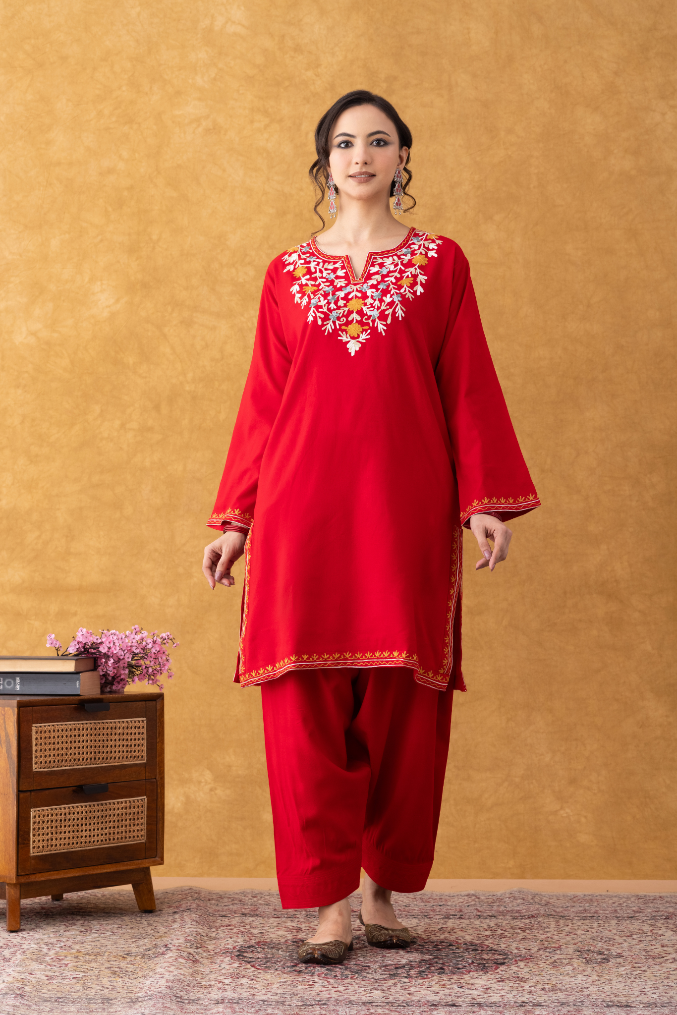 Red Multi Embroidered Phiran Salwar Set, red multi embroidered phiran salwar set kashmiri, red multi embroidered phiran salwar set online, red multi embroidered phiran salwar set online shopping, red embroidered suit, red muslin saree, red white punjabi, red salwar combination kurti, red embroidered kurti, red embroidered kurta, red embroidered dupatta, red embroidery saree, red salwar suit flipkart, winter suits for women, winter suits for men, winter suits designs for ladies, winter suits for women with d