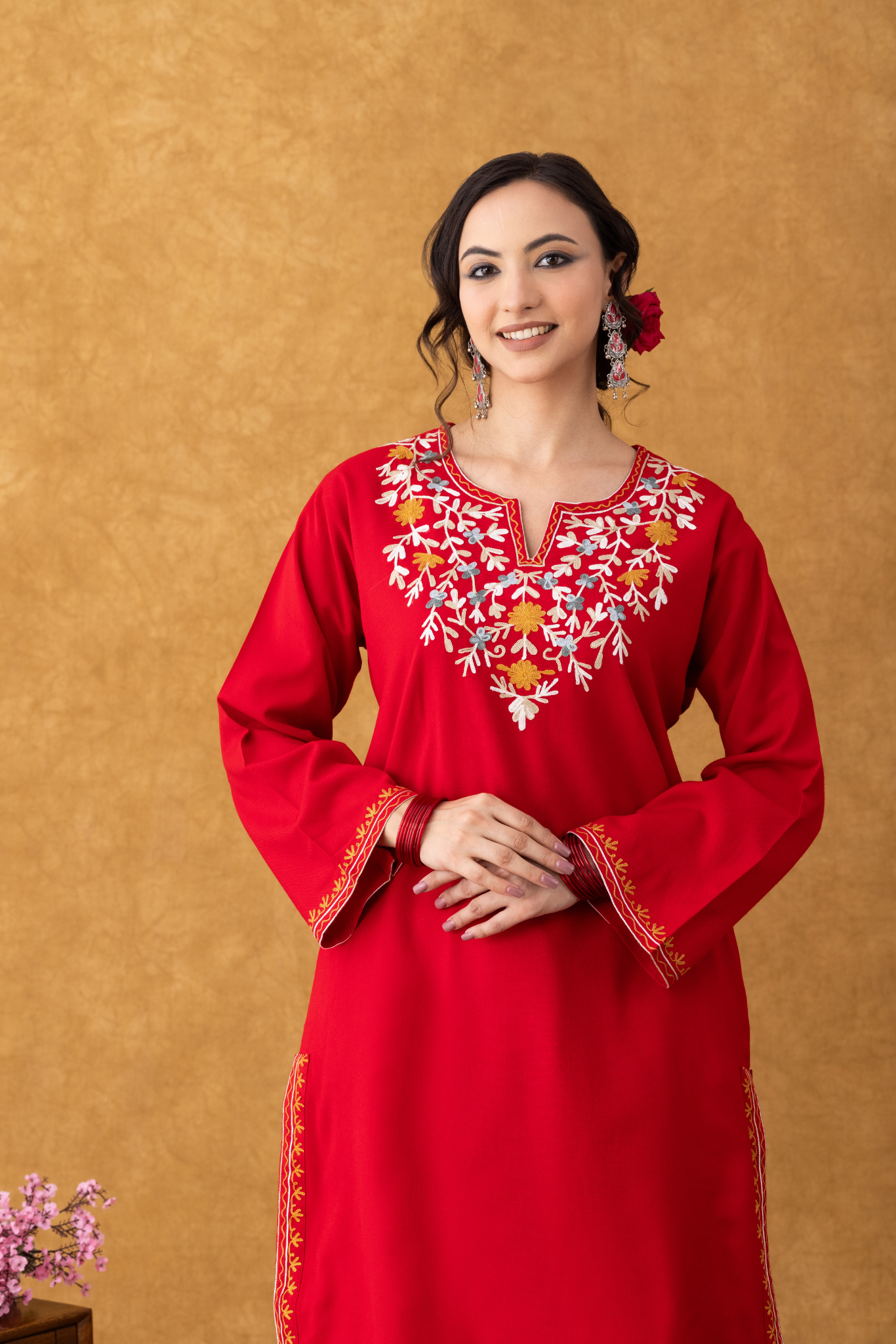 Red Multi Embroidered Phiran Salwar Set, red multi embroidered phiran salwar set kashmiri, red multi embroidered phiran salwar set online, red multi embroidered phiran salwar set online shopping, red embroidered suit, red muslin saree, red white punjabi, red salwar combination kurti, red embroidered kurti, red embroidered kurta, red embroidered dupatta, red embroidery saree, red salwar suit flipkart, winter suits for women, winter suits for men, winter suits designs for ladies, winter suits for women with d