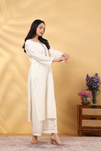 Saadgi  Warm Cream Coord Set
