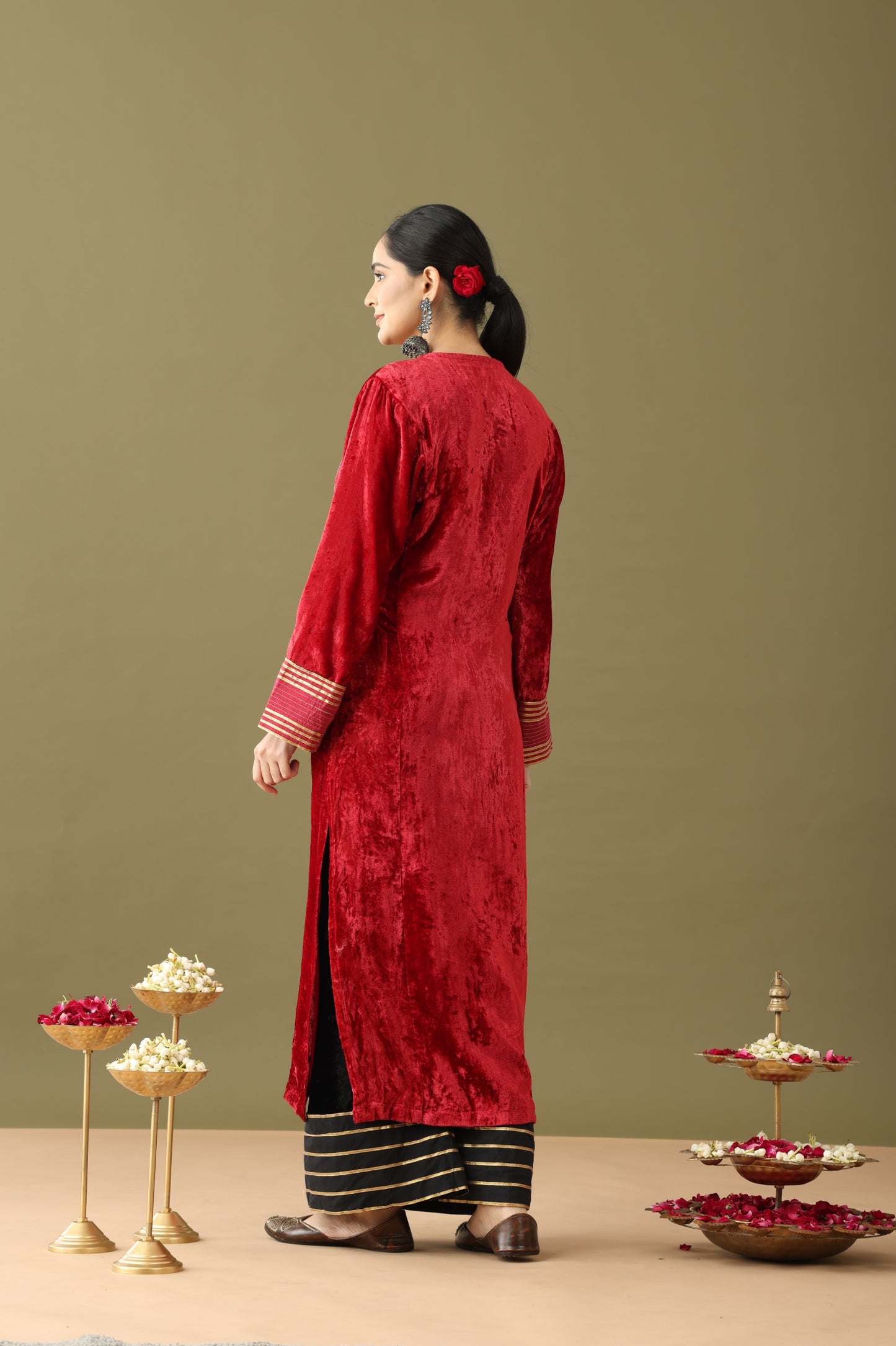 Red velvet kurta set, Red velvet kurta, Red and black kurta, Red and black velvet kurta set, Velvet kurta black, Red and green velvet gotta kurta set, Red and golden kurti, Velvet palazzo set, Velvet kurta set with dupatta, Wine colour velvet kurta set, Winter velvet kurta set, Velvet suit for wedding, Gold detailing kurta, Velvet kurta set for festive occasions, Velvet kurta set winter Red velvet kurta set, Red velvet kurta, Red and black kurta, Red and black velvet kurta set, Velvet kurta black