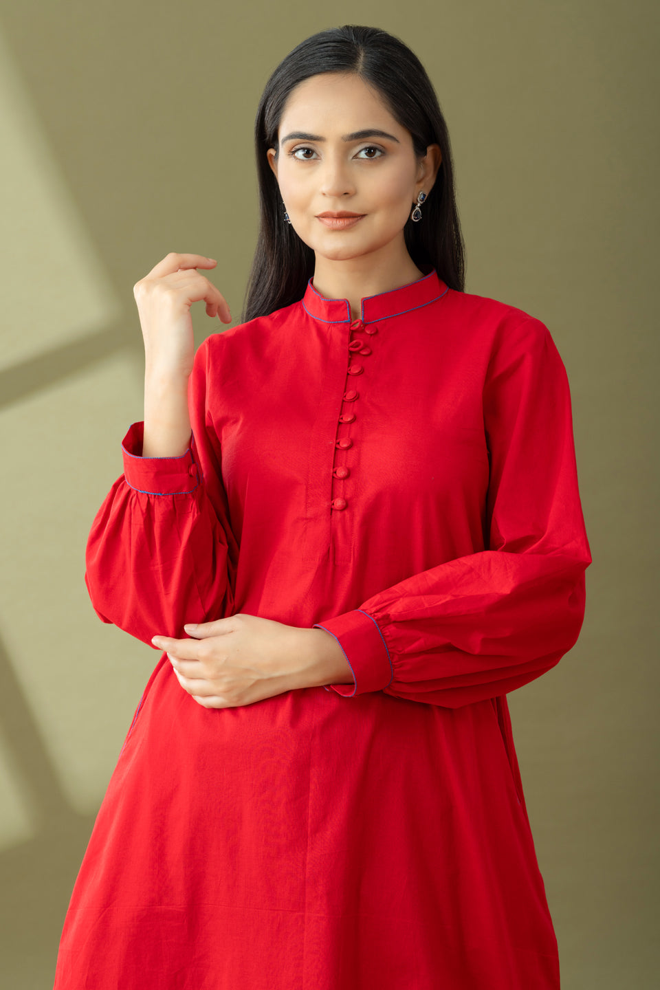 Utsaah Redstone Kurta Set