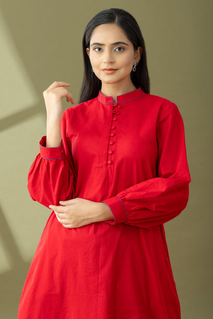 Utsaah Redstone Kurta Set