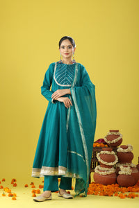 Utsaah Dark Turquoise Suit Set