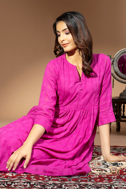 Umang Claret Dobby Kurta Set